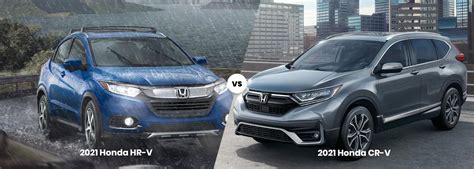 2021 Honda HR V Vs CR V Compare SUVs De Honda Triangle Honda 65