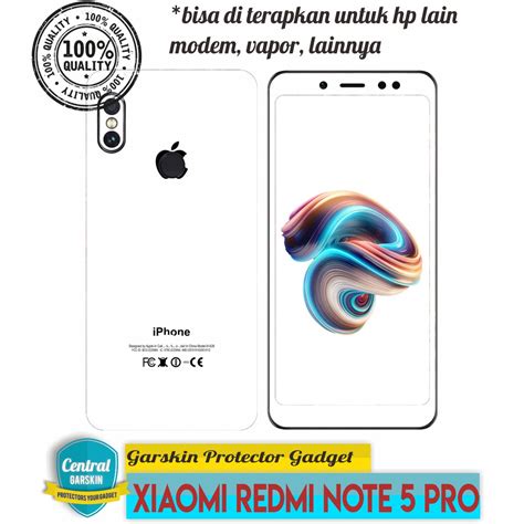 Jual Jual Garskin Skin Xiaomi Redmi Note 5 5 Pro Iphone X White