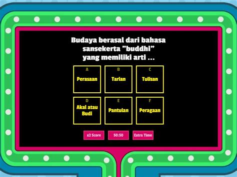 Kuis Budaya Nasional Sebagai Identitas Jati Diri Bangsa Gameshow Quiz