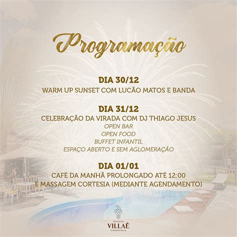 RÃveillon 2022 em PirenÃ³polis VillaÃª Pousada