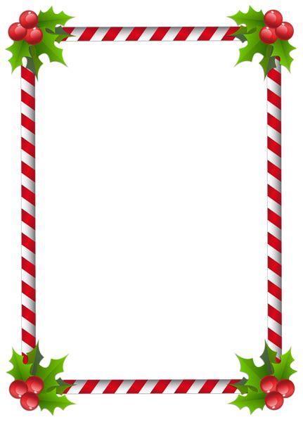 Christmas Transparent Classic Frame Border | Gallery Yopriceville - High-Quality Images and ...