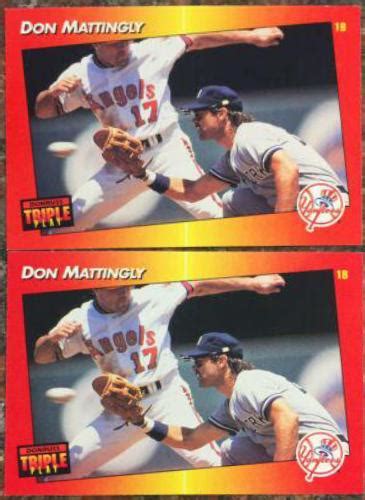 Don Mattingly Prices Panini Donruss Triple Play Baseball