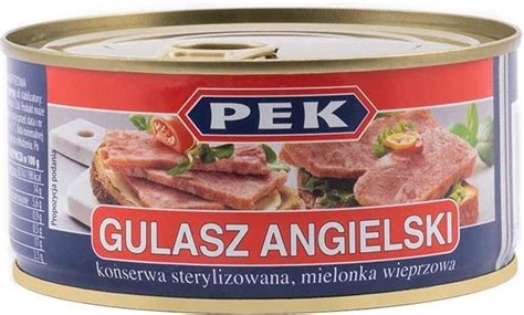 PEK Konserwa Wieprzowa Gulasz Angielski 300g Ceny I Opinie Ceneo Pl