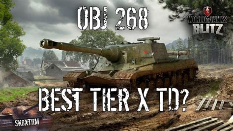 OBJ 268 Best Tier X TD Wot Blitz YouTube