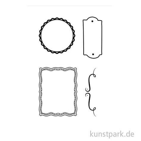 Schablone Frames Rahmen Mit Rakel DIN A5