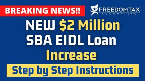 New Million Sba Eidl Loan Increase Elegible Expenses Changes Step