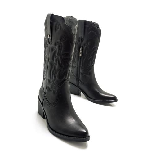 Mustang Botas Tanubis negro Altura tacón 6cm Tienda Esdemarca