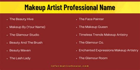 Catchy Makeup Names