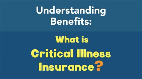 What Is Critical Illness Insurance Youtube