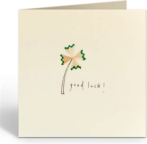 The Card Company Wenskaart Good Luck Dubbel Bol