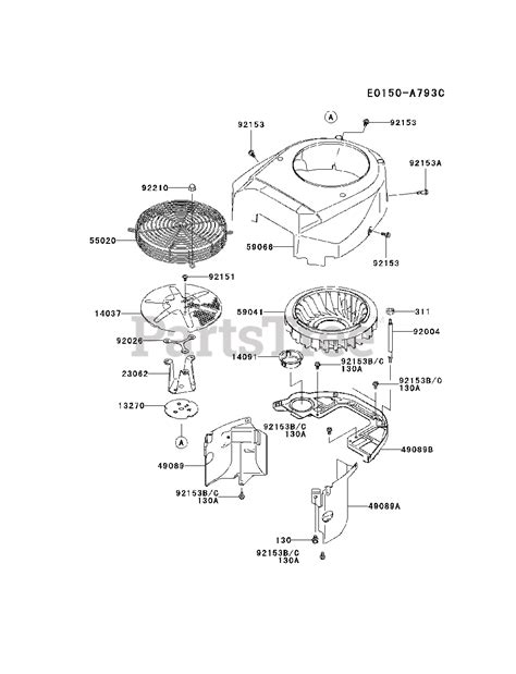 Kawasaki Fh641v Es19 Kawasaki Engine Cooling Equipment Parts Lookup