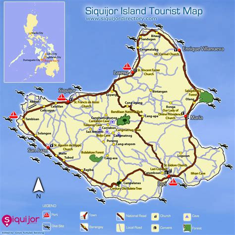 Bohol Tourist Spot Map