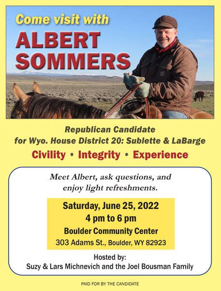 Boulder Meet Greet Pinedale Online News Wyoming