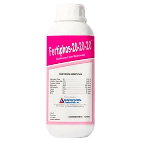 Fertiphos 20 20 20 1l Fertilizante Foliar Npk Caisac