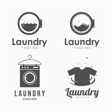 Premium Vector Laundry Vector Logo Template