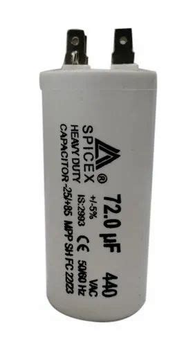 Spicex 72 MFD Tag 45x95 Motor Capacitor At Rs 160 Piece In Panchkula