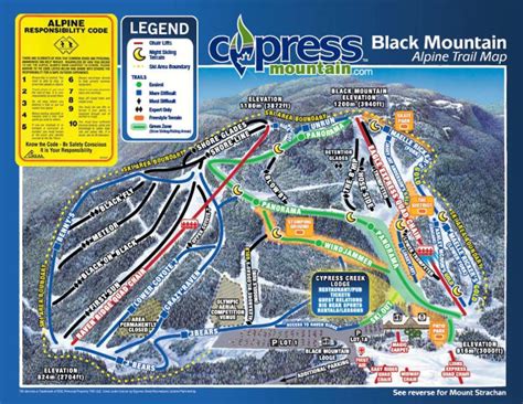 Cypress Mountain Trail Map | Liftopia