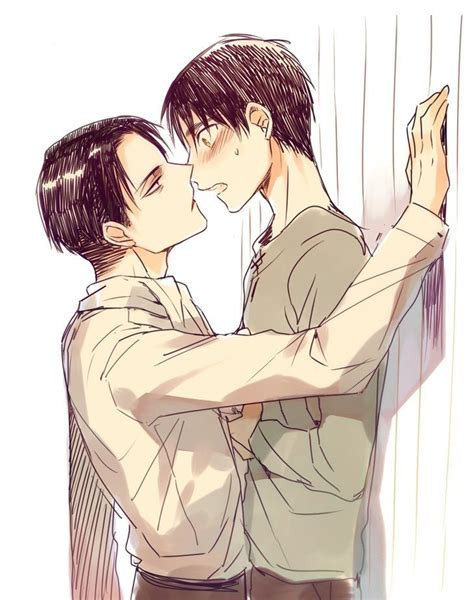 Rivaille Levi X Eren Jaeger Attack On Titan Levi Eren Jaeger