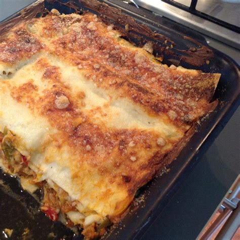 Lasagnes Au Thon Basquaise Recette Lasagnes Lasagnes Thon Plat