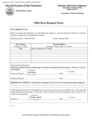 Fillable Online Keys Request Form Doc Fax Email Print Pdffiller