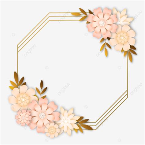 Paper Cut Flower Border Pink, Paper Cutting, Frame, Flowers PNG ...