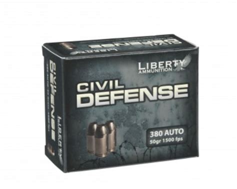 Liberty Civil Defense 380 Acp 50 Grain Ammunition