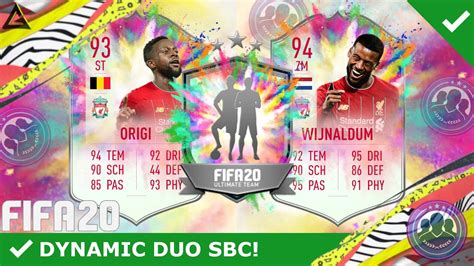 Unfassbar Dynamic Duo Sbcs 😍😱 94 Wijnaldum Sbc And 93 Origi Summer Heat