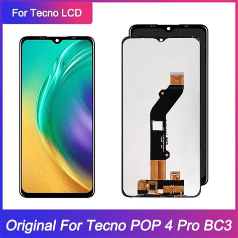 6 52 LCD ใหมสำหรบ tecno POP 4 Pro BC3จอแสดงผล Touch Screen