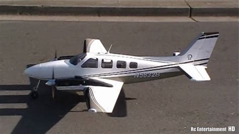 Rc Aerodyne Beechcraft Baron G58 Composite Arf Part 13 The Taxi Test Youtube