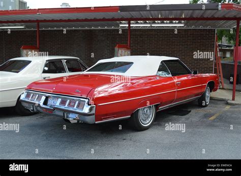 A Red Chevrolet Caprice Convertible Stock Photo Alamy