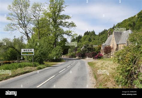 Weem street scene Scotland June 2015 Stock Photo - Alamy