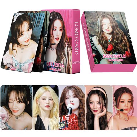 Buy Pyajuu Shuhua Photo Cards 55pcs G I Dle Shuhua Photocard Kpop Shuhua Postcard Gidle Shuhua