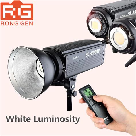 Godox Sl 200w White Version Lcd Panel Led Video Light Wireless Control