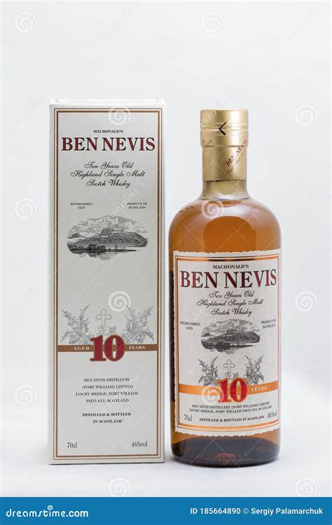 Ben Nevis Single Malt Scotch Whisky Aged 10 Years Label Closeup