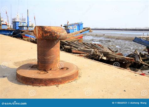 Mooring dolphin stock image. Image of hitch, dock, nautical - 118666921