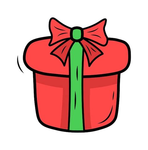 Icono de caja de regalo ilustración vectorial Vector Premium