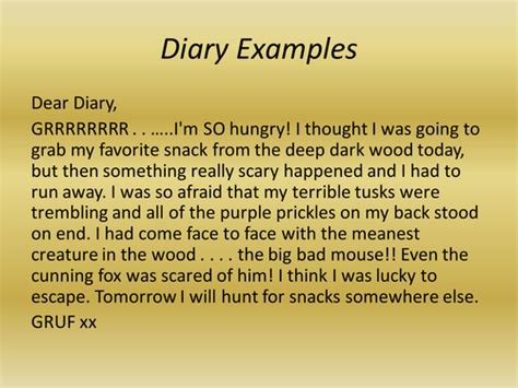 Julia Donaldson Diary Entries Teaching Resources