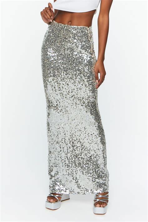 Sequin Maxi Skirt