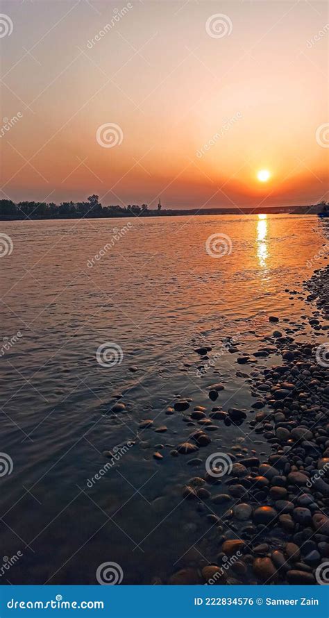 River View During Sunset Stock Photo Image Of Shore 222834576