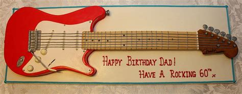 Life Size Electric Guitar Birthday Cake