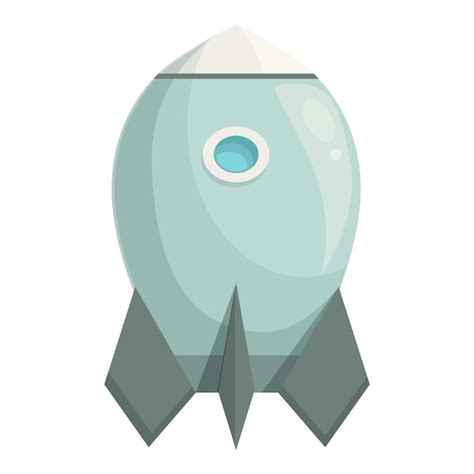 Premium Vector | Cartoon rocket ship flying upward in sky