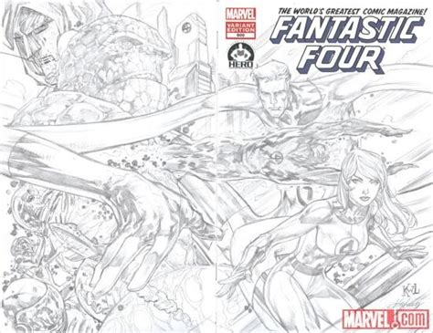 The Comic Book Cover For Fantastic Four