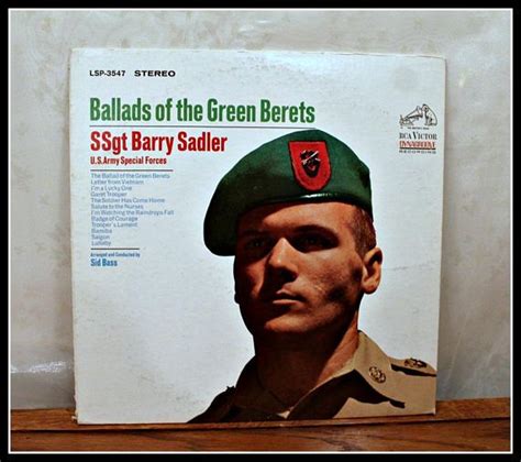 Vintage SSgt Barry Sadler Ballads Of The Green Berets LP Etsy Green