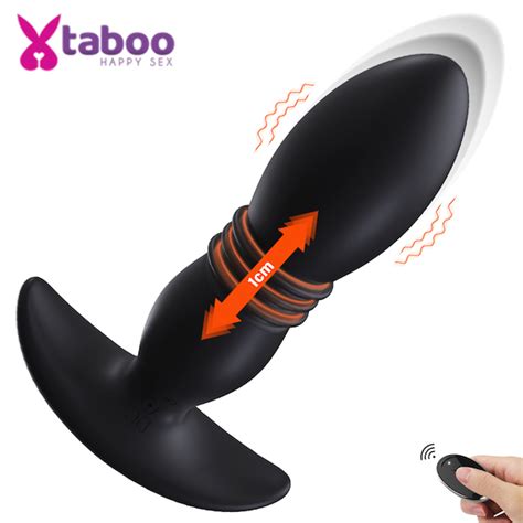 Vibrador Anal Unisex Con Propulsor De Empuje Y Control Remoto