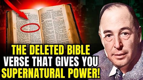 REMOVED Scripture: The LOST Verse That Unlocks Divine Power! | C.S ...