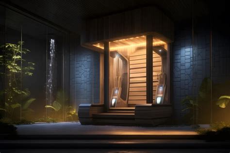 Premium AI Image | A modern sauna room