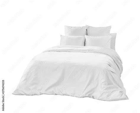 White bed side view Stock Photo | Adobe Stock