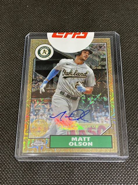 Matt Olson Topps Chrome Baseball Topps