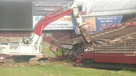 PHOTOS: Demolition begins on historic Candlestick Park - ABC7 San Francisco