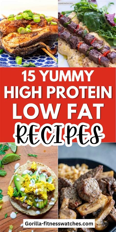 15 Yummy High Protein Low Fat Recipes In 2024 Healthy Low Fat Recipes Low Fat Dinner Recipes